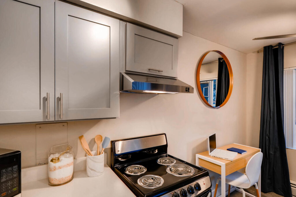 Dining area next to kitchen
